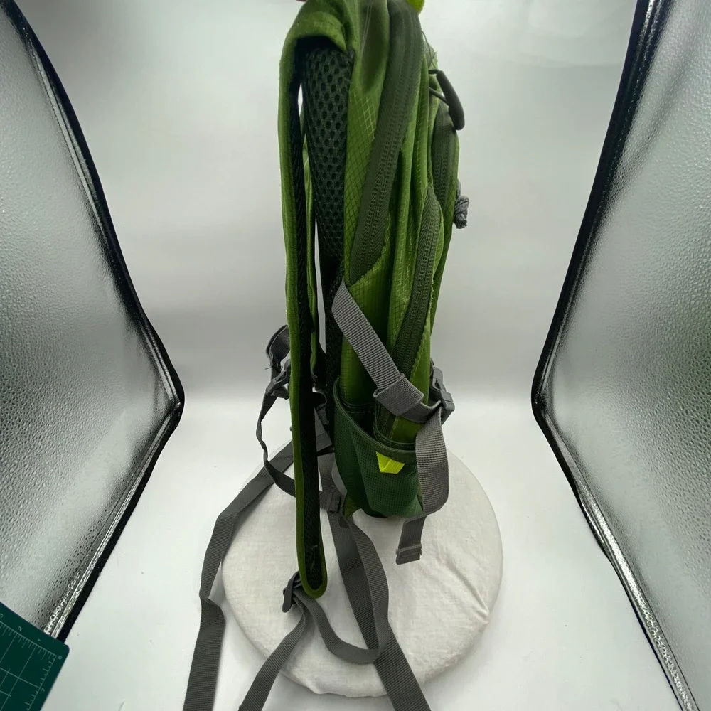 Outdoor Products Green Ripstop Hiking Daypack Backpack Reflective Accent School